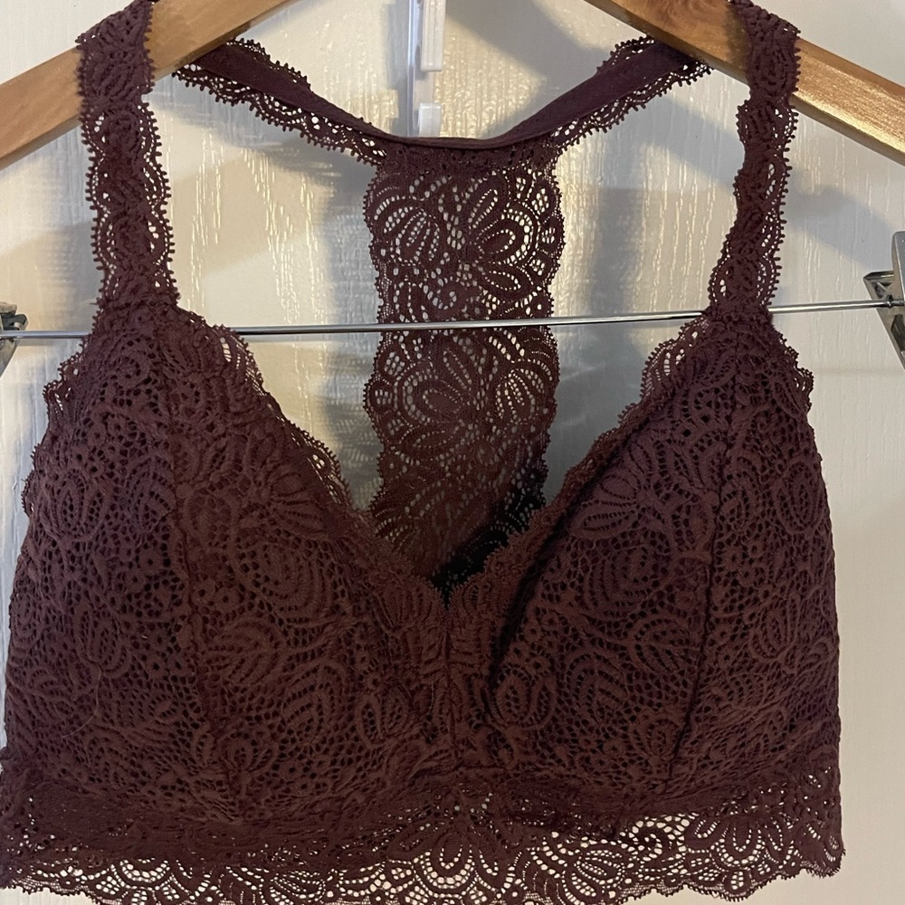 Auden‎ Lace Bralette in Deep Brown